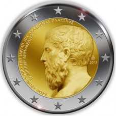 Griekenland 2 euro 2013 '2400 jaar Akademie van Athene door Plato' UNC